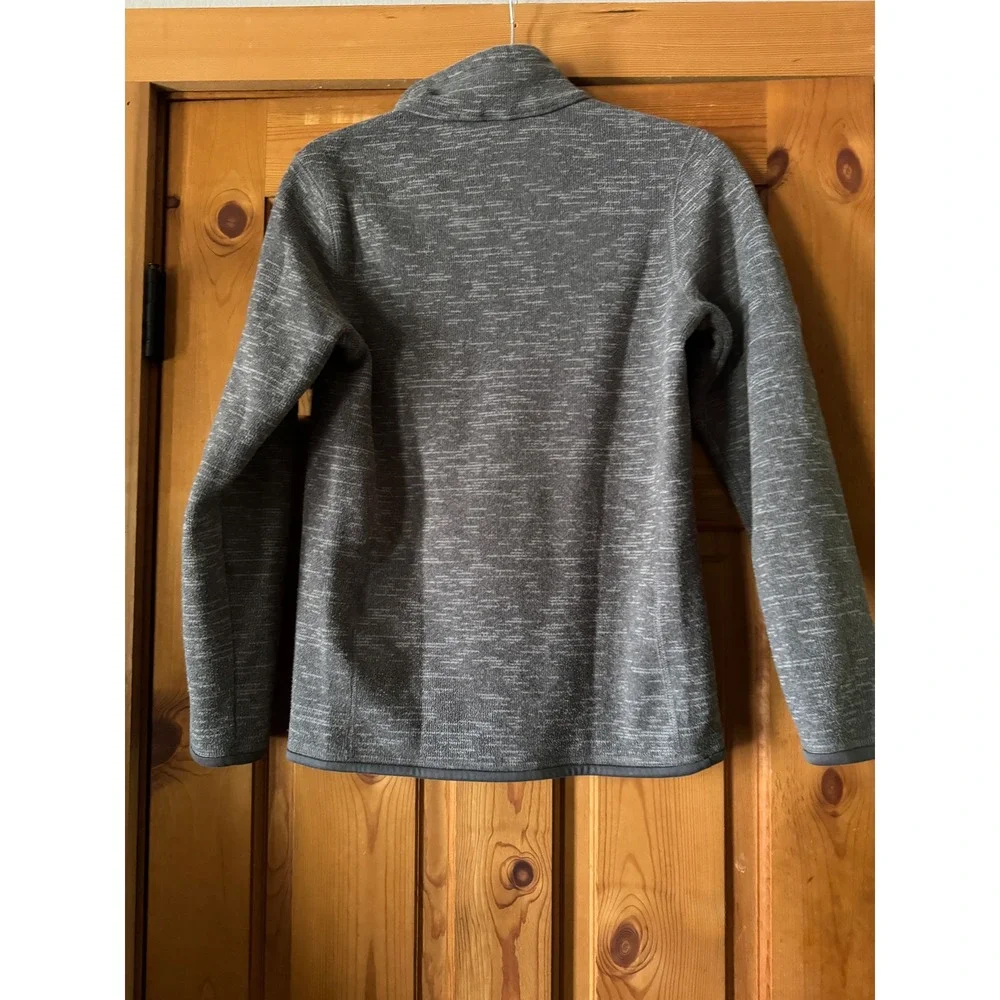 Patagonia‎ Better Sweater 1/4 Zip Fleece Pullover Grey Girls XL 14 25527